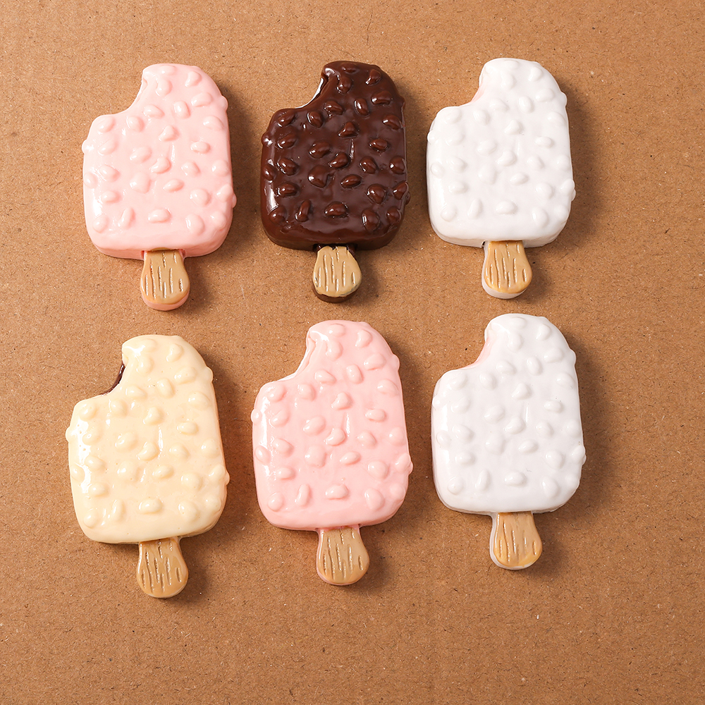 4pcs Simulation Food Ice Cream - Embellishments For Scrapbooking review and price
