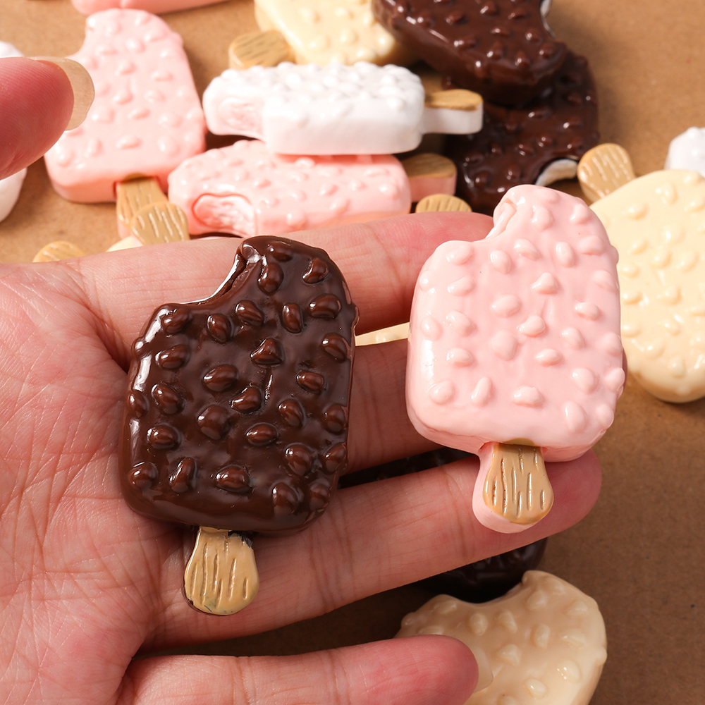 4pcs Simulation Food Ice Cream - Embellishments For Scrapbooking review and price