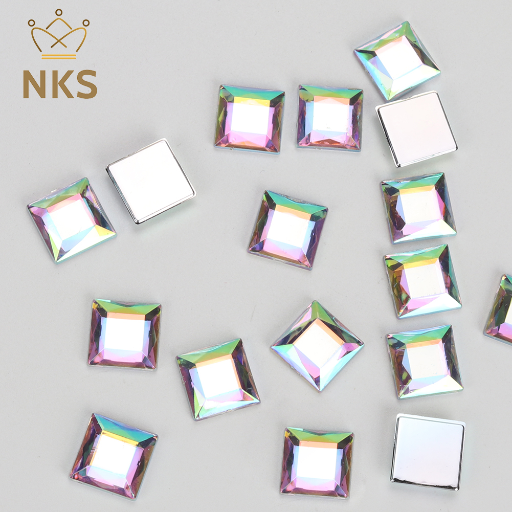 NKS 10mm 12mm Faceted Square C - Hotfix Rhinestone Sheet review and price