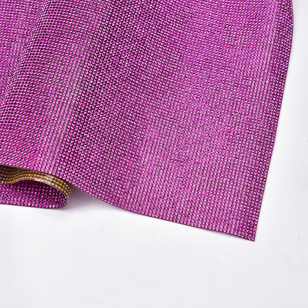 Fuchsia Rhinestone Sticker Tri - Hotfix Rhinestone Sheet review and price