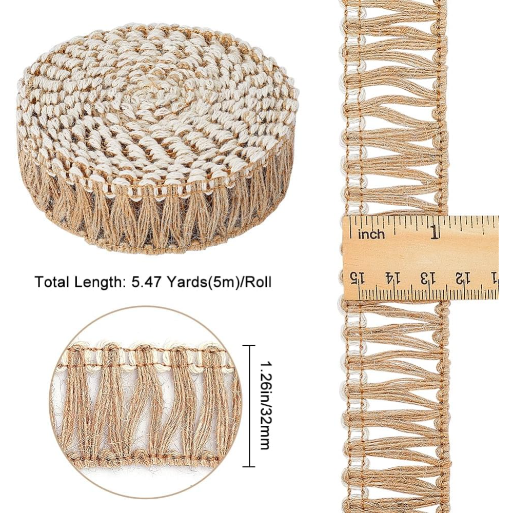 5 Meters Burlap Fringe Tassel  - Tassel Fringe Trim review and price