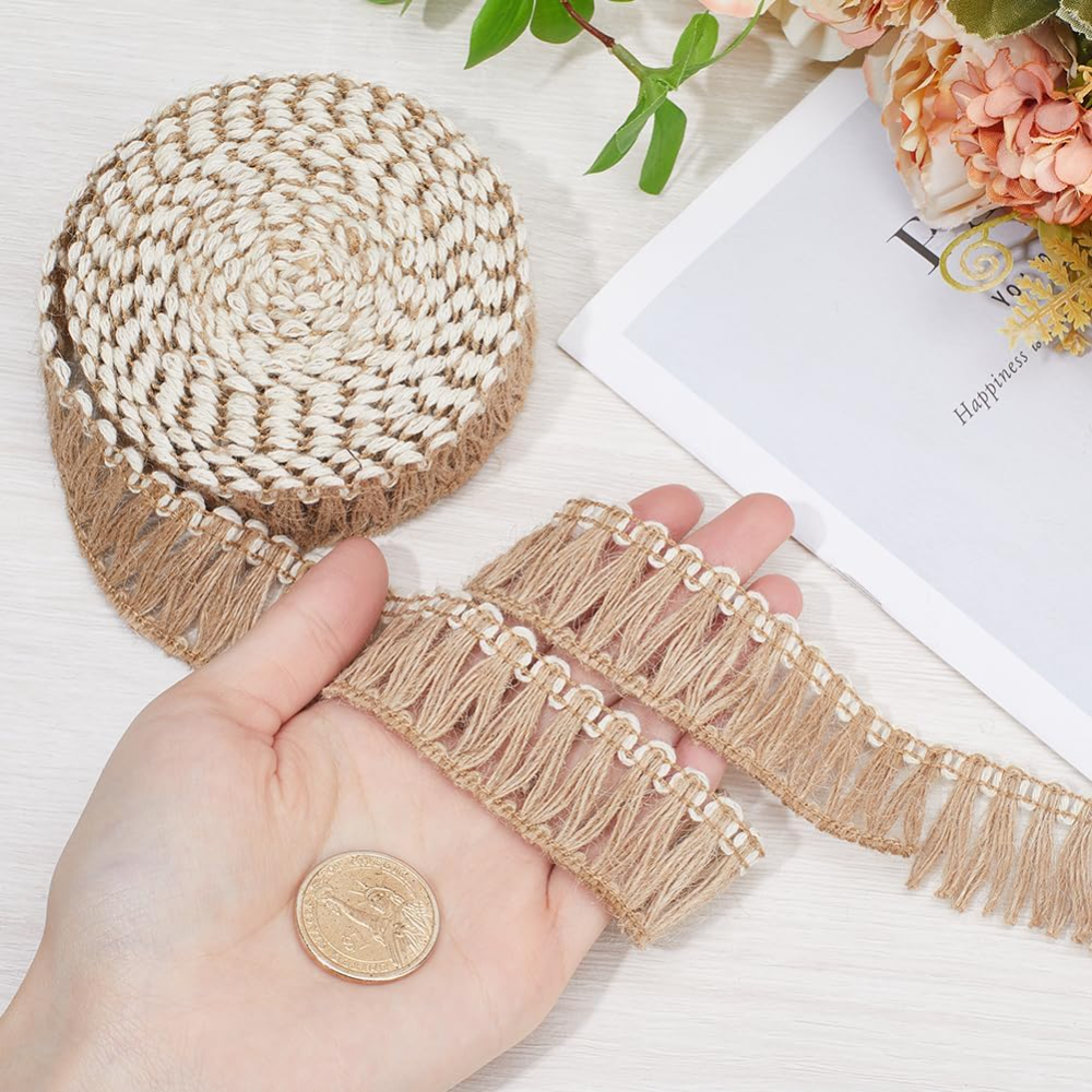 5 Meters Burlap Fringe Tassel  - Tassel Fringe Trim review and price