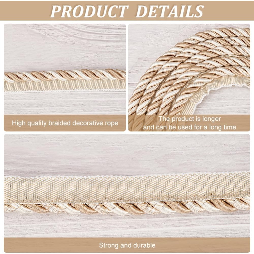 6M Polyester Twisted Lip Cord  - Cord Trim Twisted review and price