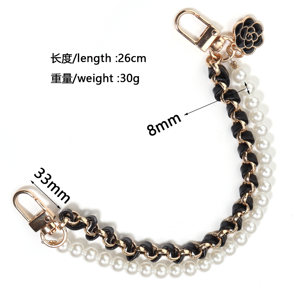 1 Strand/Lot Leather Imitation - Pearl Trim Chain review and price