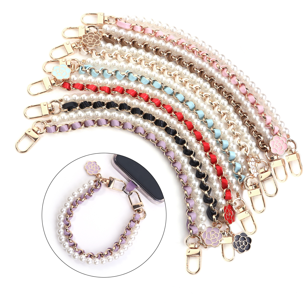 1 Strand/Lot Leather Imitation - Pearl Trim Chain review and price