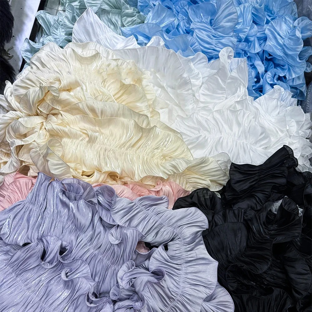 1Yard Ruffle Shiny Satin Pleat - Lace Ribbon Trim review and price
