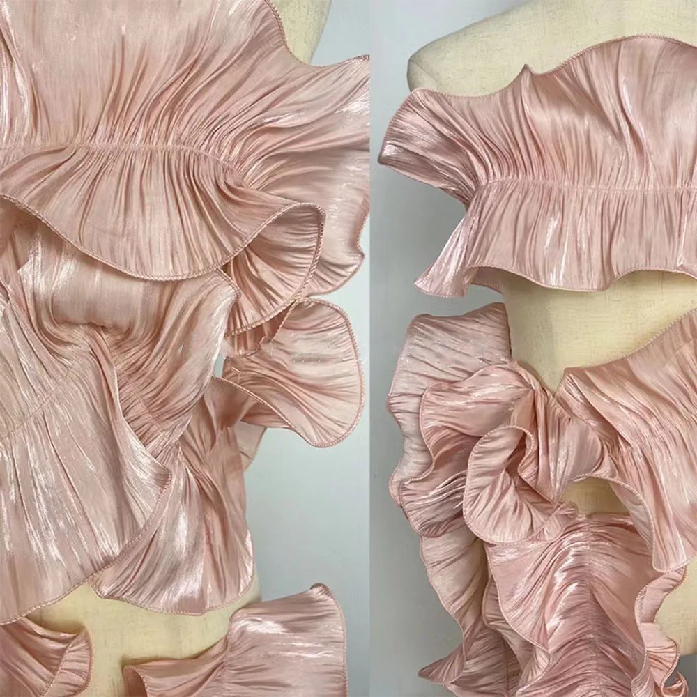 1Yard Ruffle Shiny Satin Pleat - Lace Ribbon Trim review and price