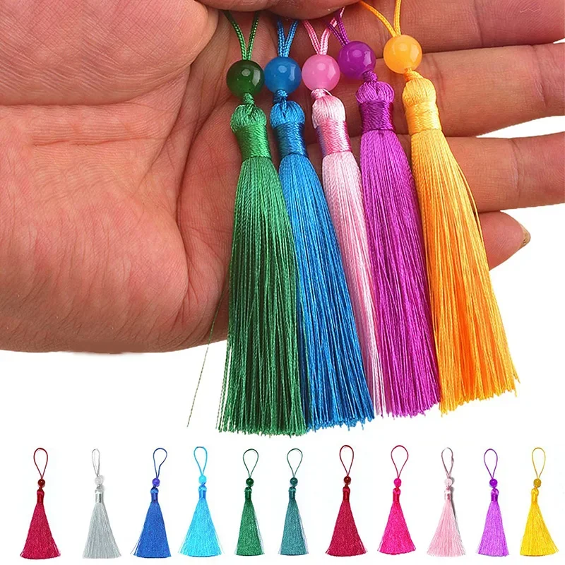 10/5Pcs Polyester Silk Tassel  - Beaded Trim Fringe review and price