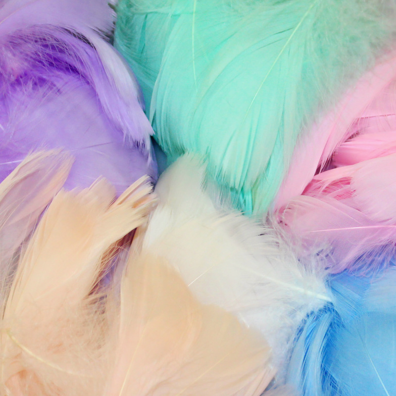 100pcs Natural Goose Feathers  - Feather Trim Marabou review and price