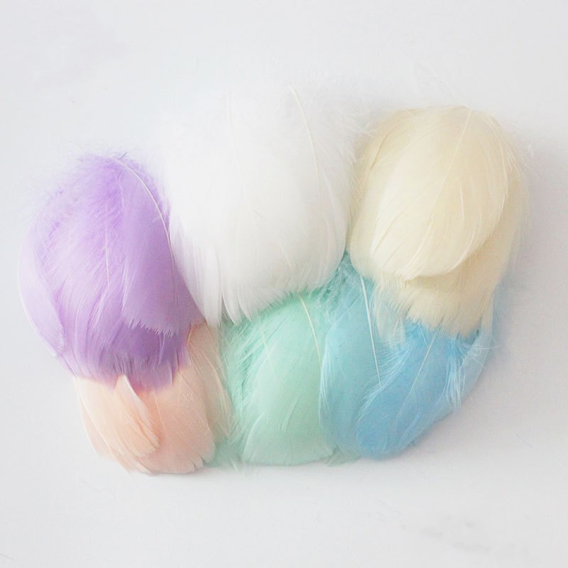100pcs Natural Goose Feathers  - Feather Trim Marabou review and price