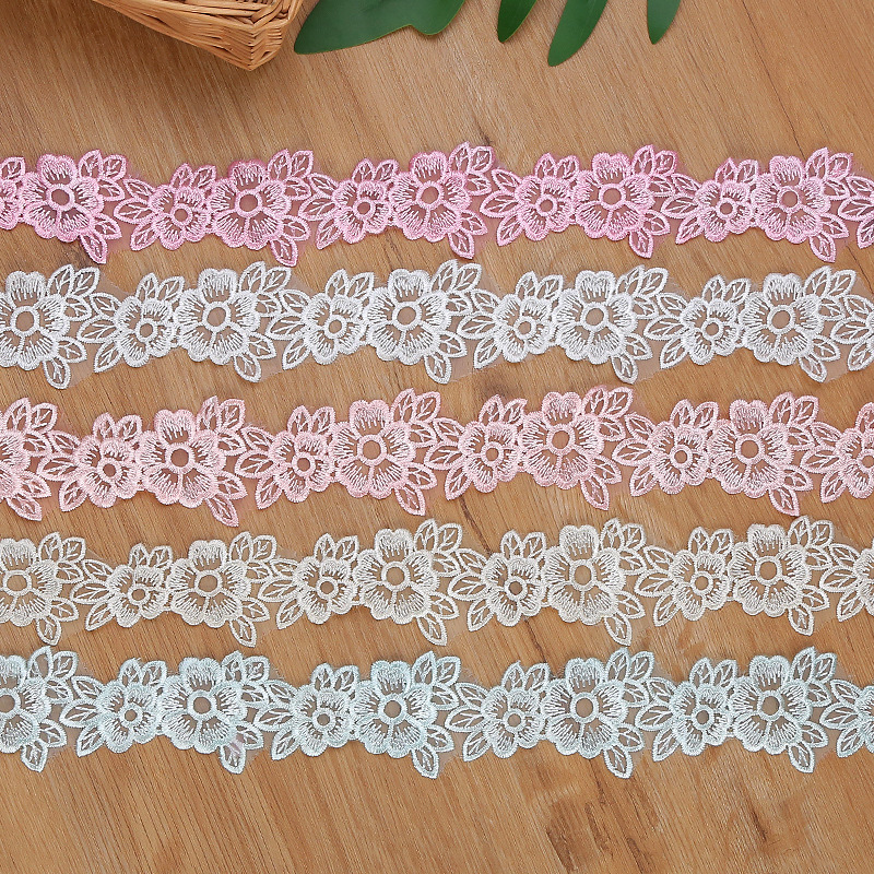 5CM Width Embroidered Organza  - Lace Ribbon Trim review and price