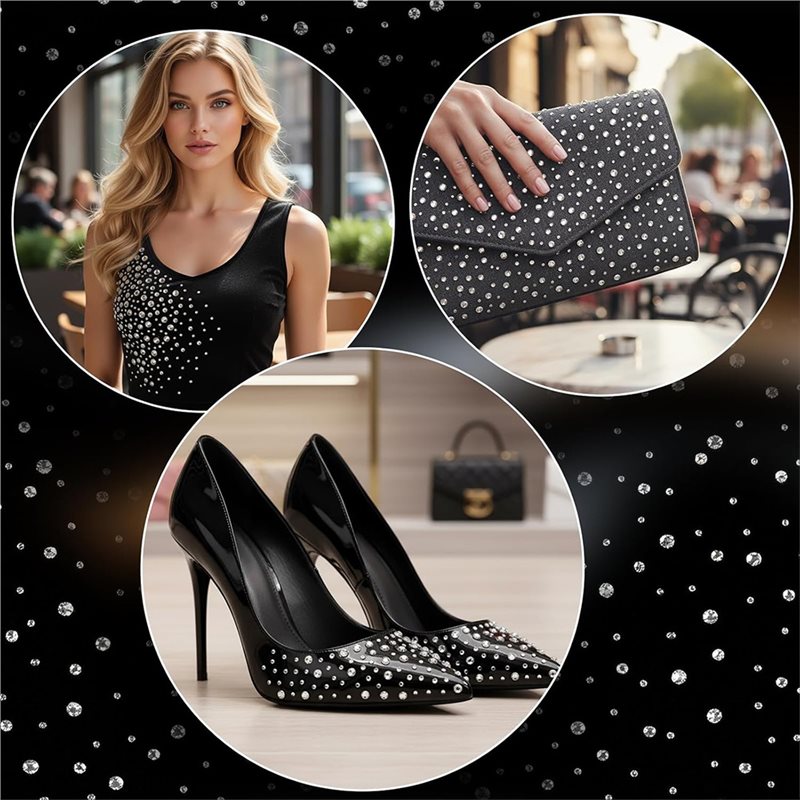 A64Z Rhinestone Sheets 10 Iron - Hotfix Rhinestone Sheet review and price