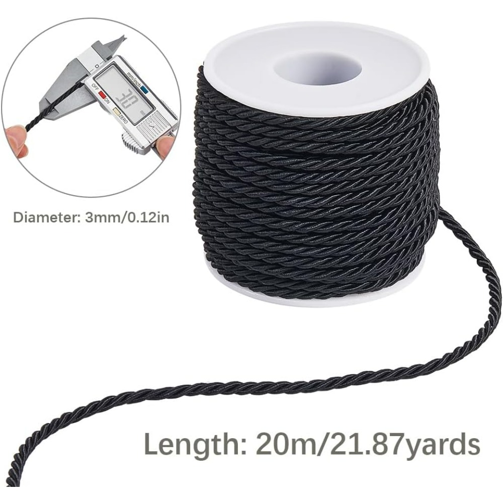 22 Yards 3mm Twisted Cord Deco - Cord Trim Twisted review and price