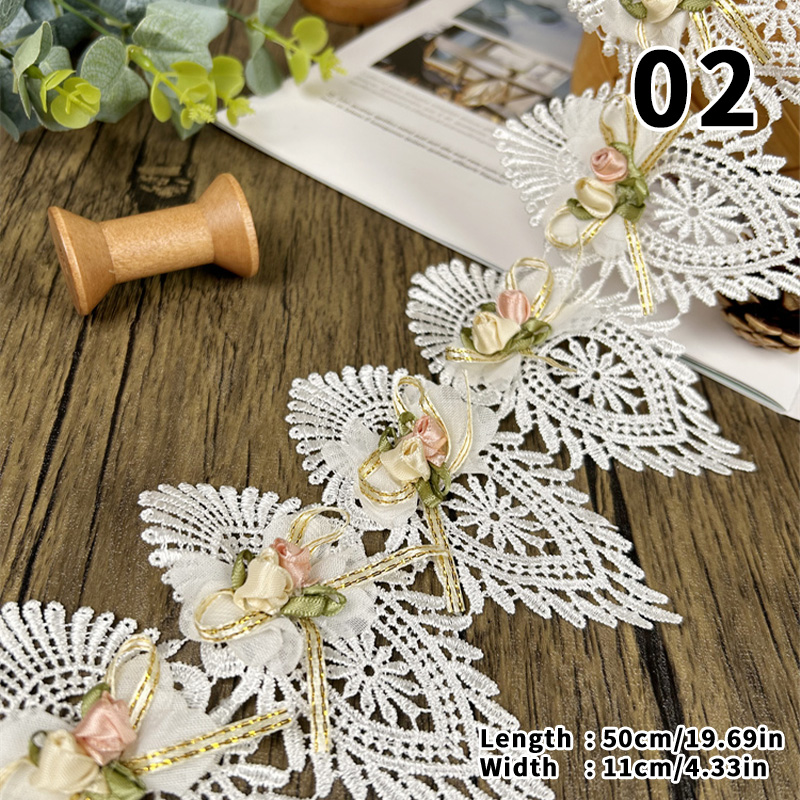 44/50cm 3D Flower Lace Trim Ap - Lace Ribbon Trim review and price