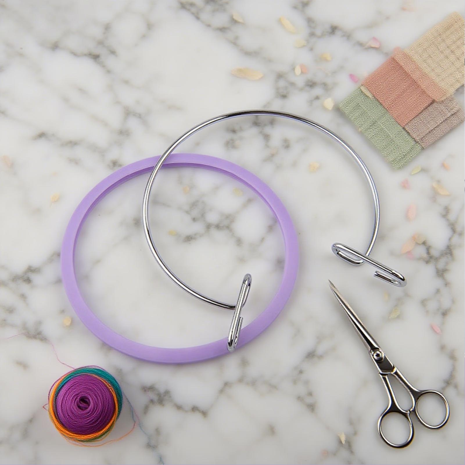 Hoop For Cross Stitching Metal - Embroidery Craft review and price