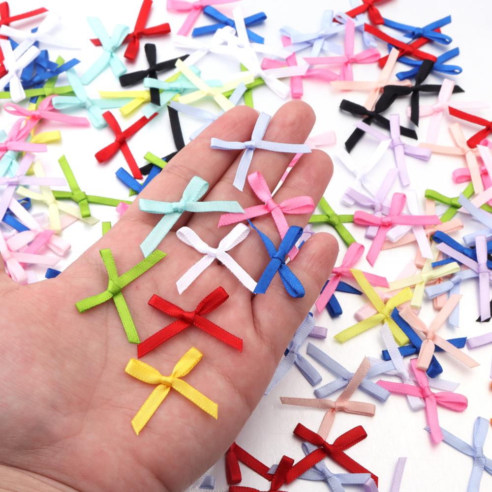 50Pcs 2.5x3cm Ribbons Mini Sat - Embellishments For Scrapbooking review and price