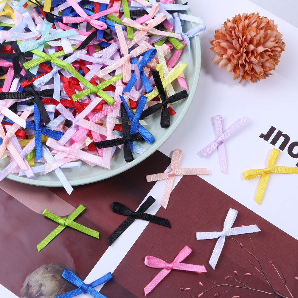 50Pcs 2.5x3cm Ribbons Mini Sat - Embellishments For Scrapbooking review and price