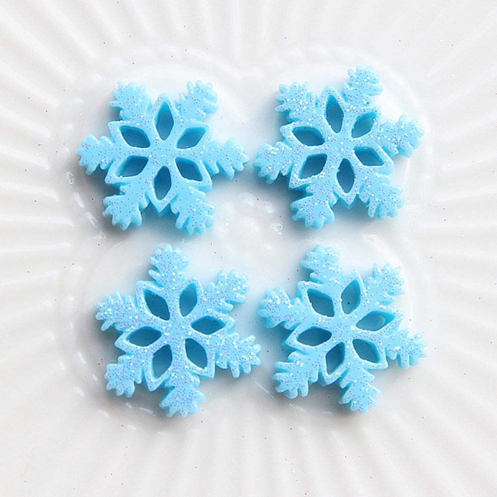 50Pcs Mini Resin Snowflake Orn - Christmas Craft Embellishment review and price