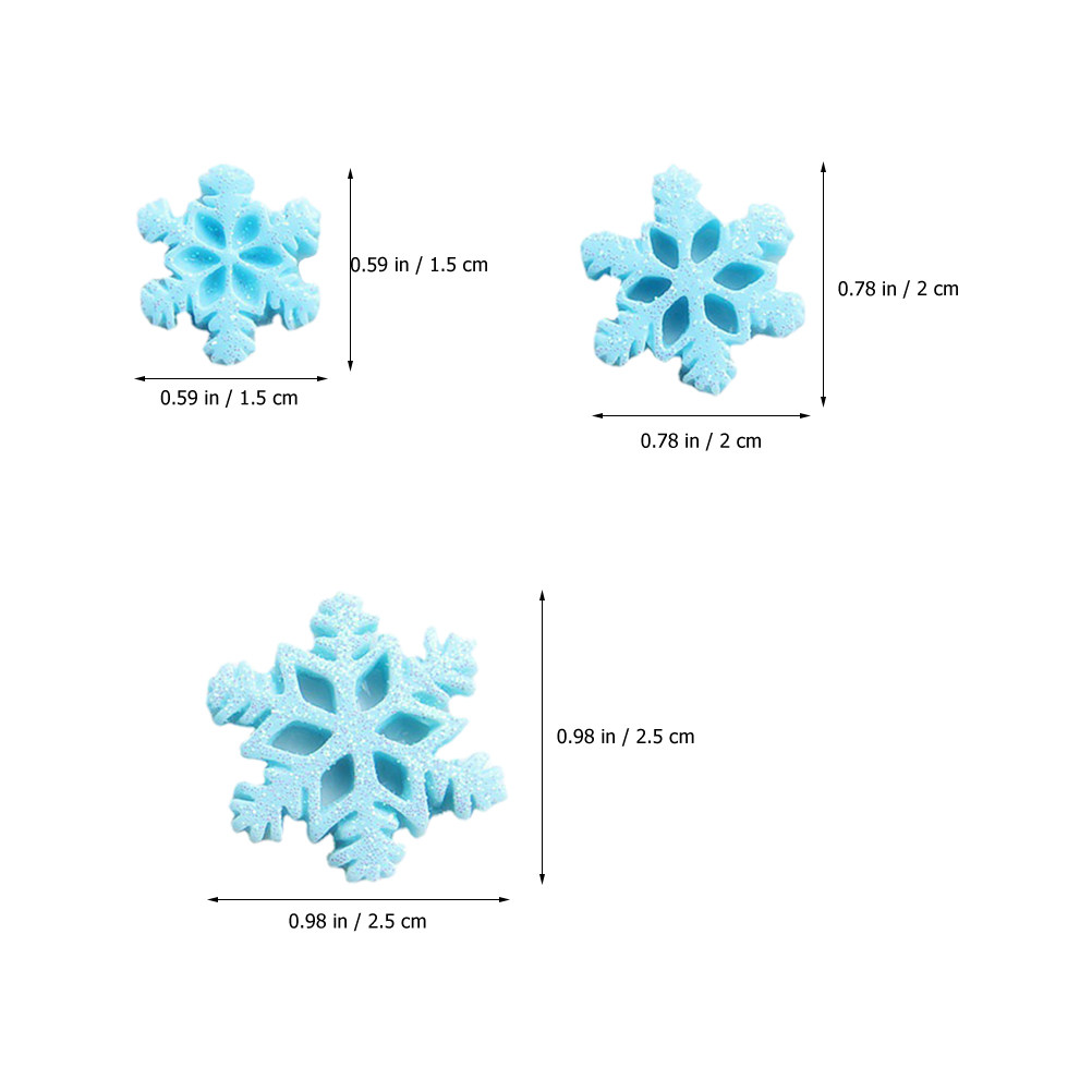 50Pcs Mini Resin Snowflake Orn - Christmas Craft Embellishment review and price