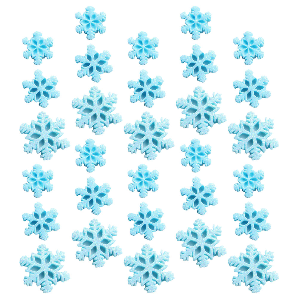 50Pcs Mini Resin Snowflake Orn - Christmas Craft Embellishment review and price