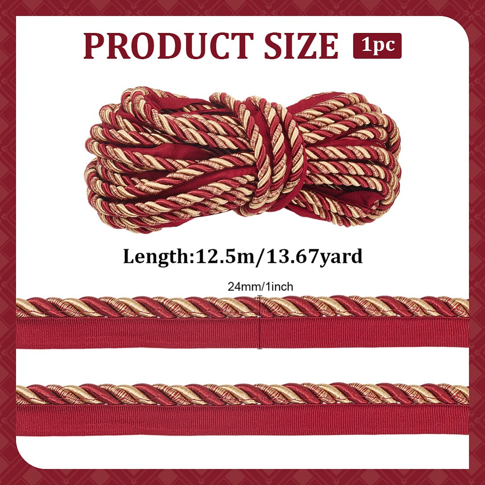 Polyester Twist Lip Cord Trim  - Cord Trim Twisted review and price