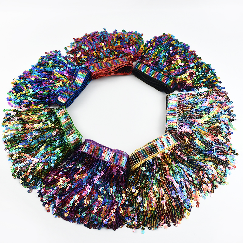 5/10Yards Sequin Fringe Tassel - Beaded Trim Fringe review and price