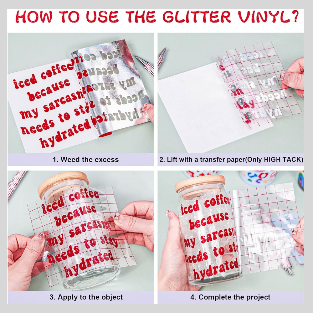 Smart Glitter Adhesive Vinyl f - Glitter Vinyl Roll review and price