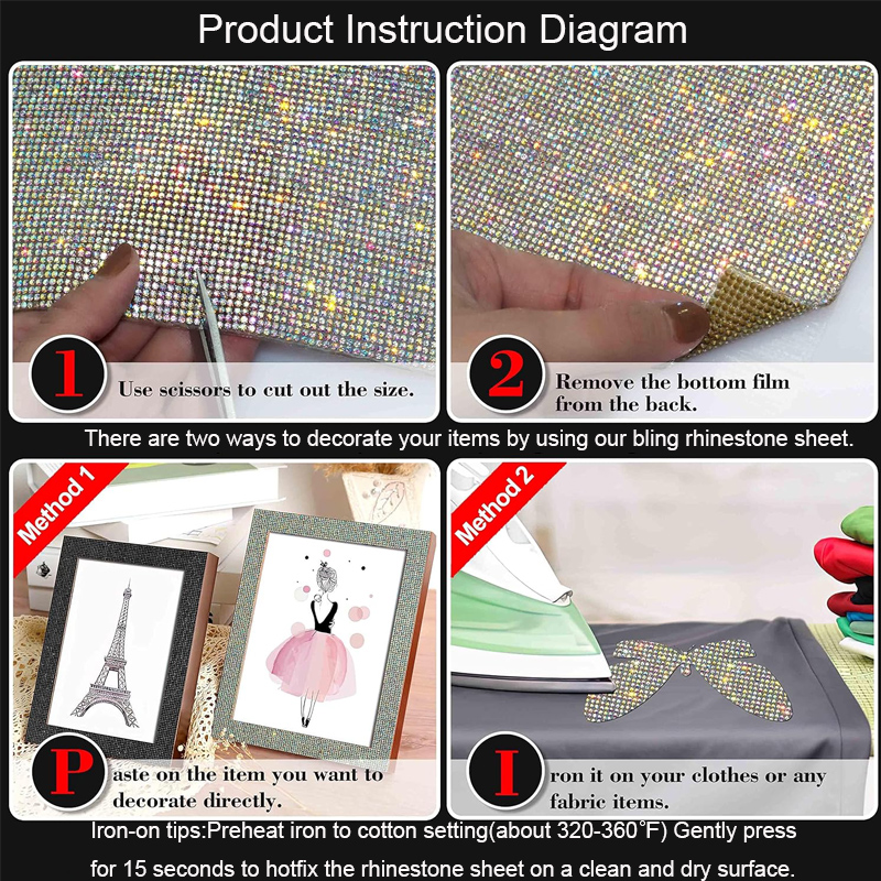 9720/4860Pcs Bling Rhinestone  - Hotfix Rhinestone Sheet review and price