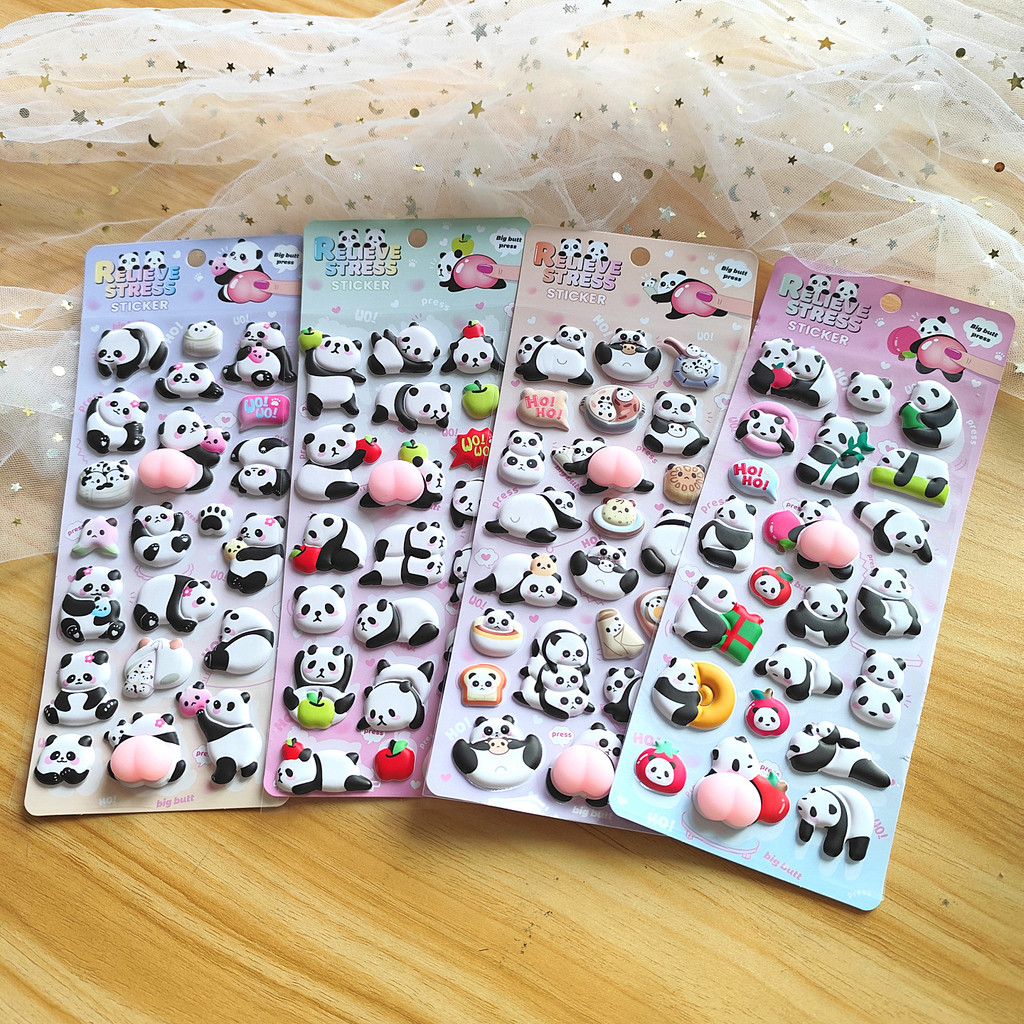 4-Piece Cute Panda Stress Reli - Craft Embellishment World review and price
