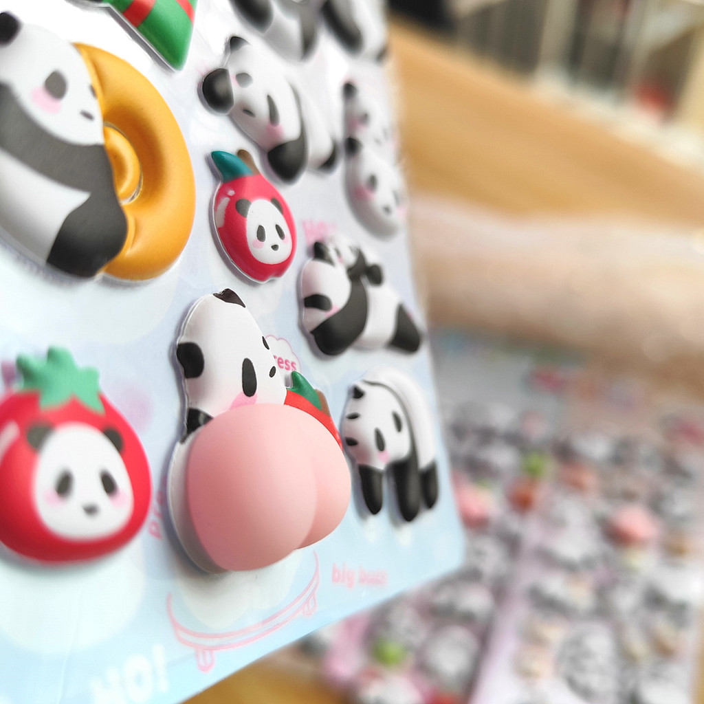 4-Piece Cute Panda Stress Reli - Craft Embellishment World review and price