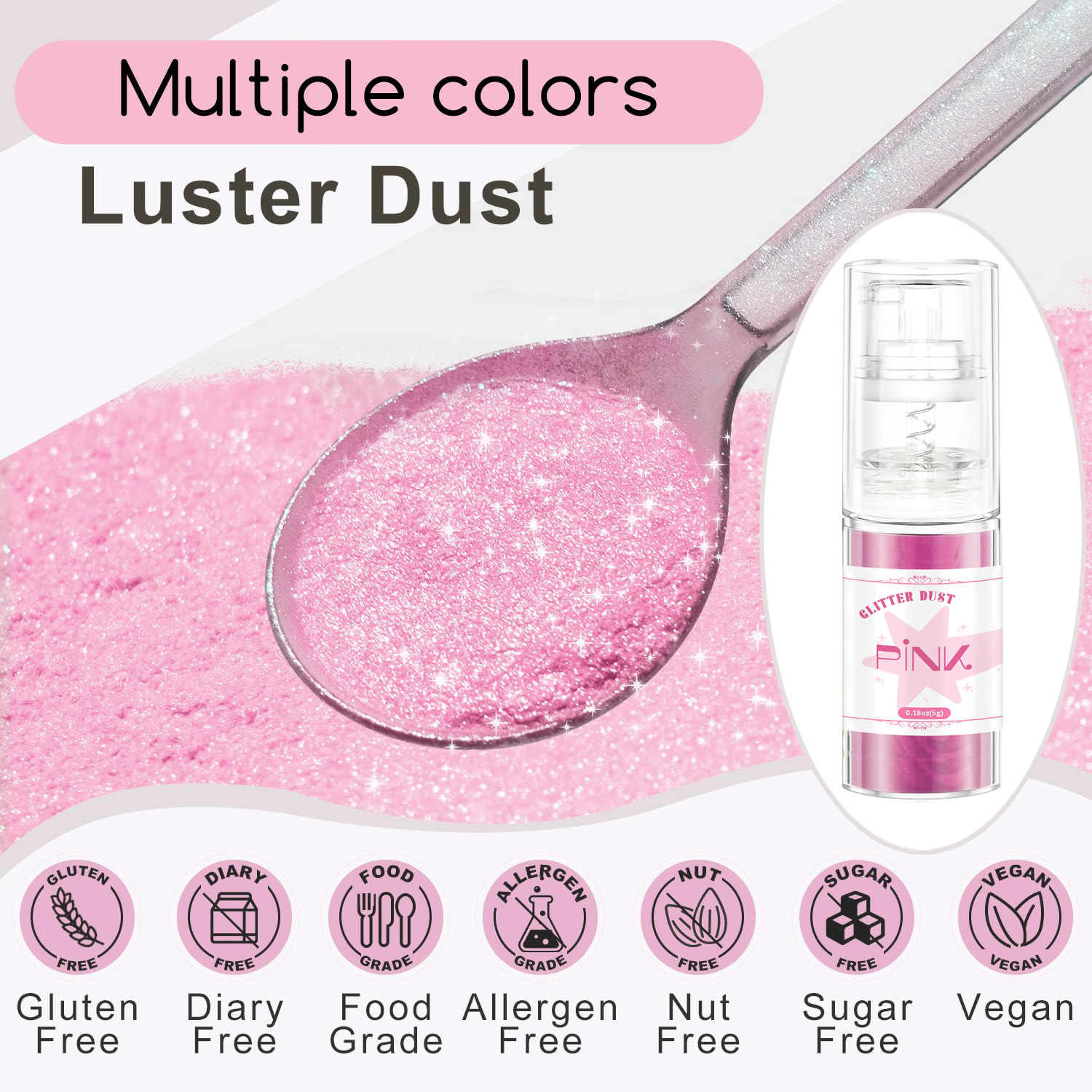 Multicolored Glitter Spray-Shi - Embellishment Crafts review and price
