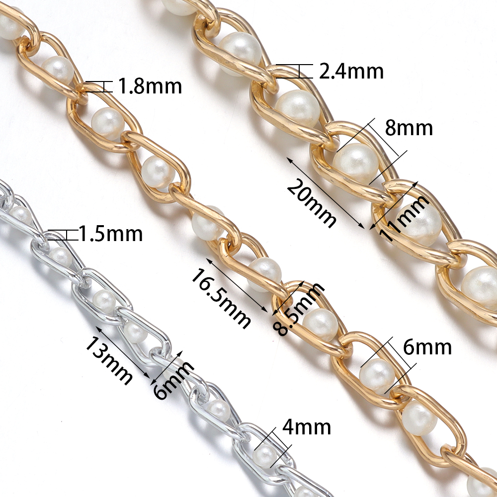 5Yards/Roll Beaded Chain Imita - Pearl Trim Chain review and price