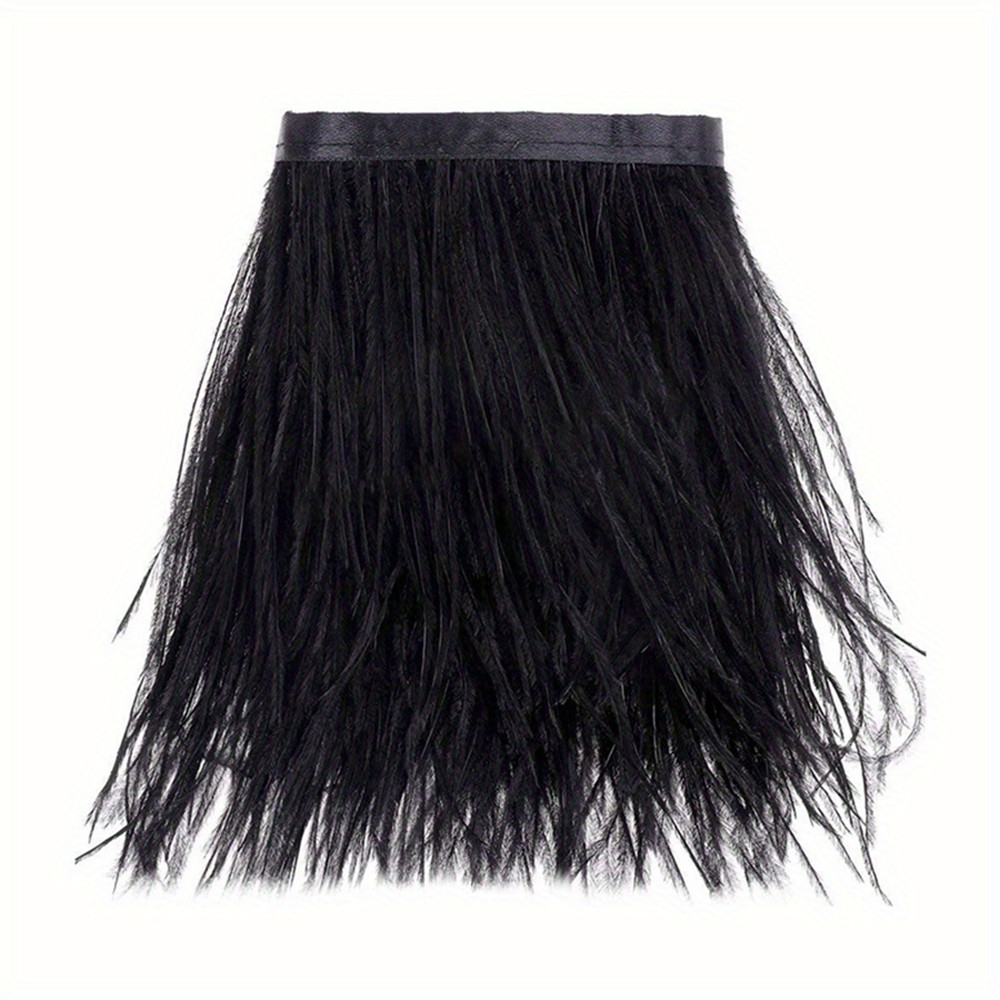 1M 8-10cm Black Ostrich Feathe - Feather Trim Marabou review and price