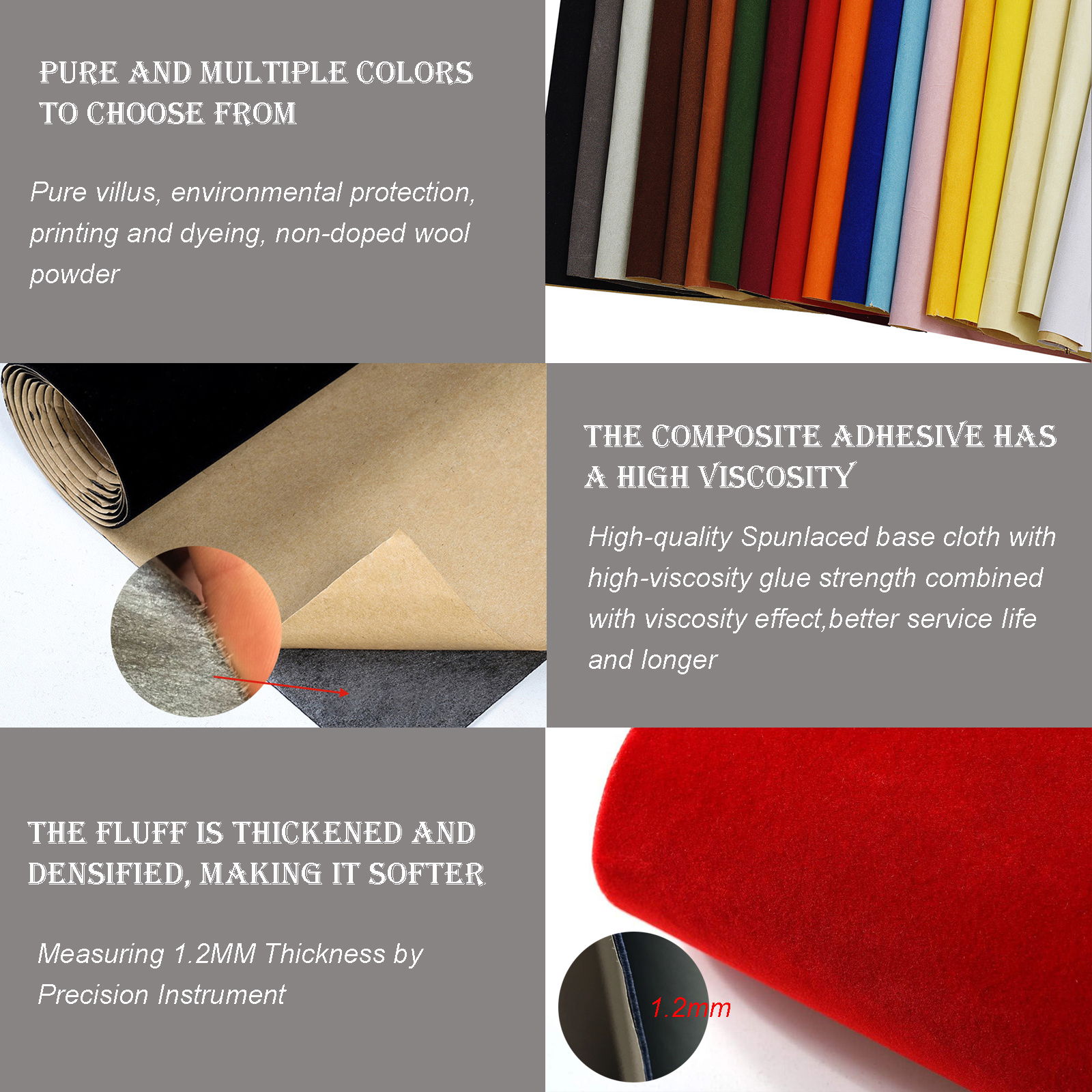 1 roll 45 x 148cm Self-adhesiv - Velvet Ribbon Roll review and price