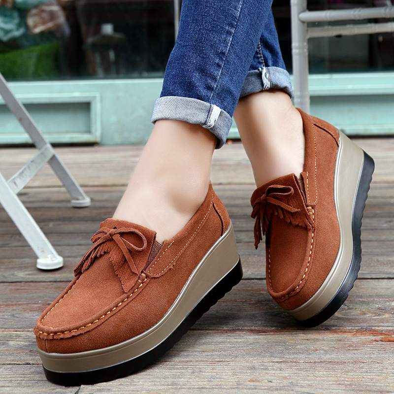 Fashon Green Suede Shoes of Wo - Tassel Fringe Trim review and price