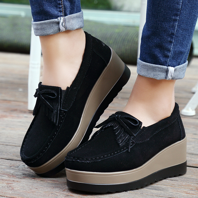 Fashon Green Suede Shoes of Wo - Tassel Fringe Trim review and price