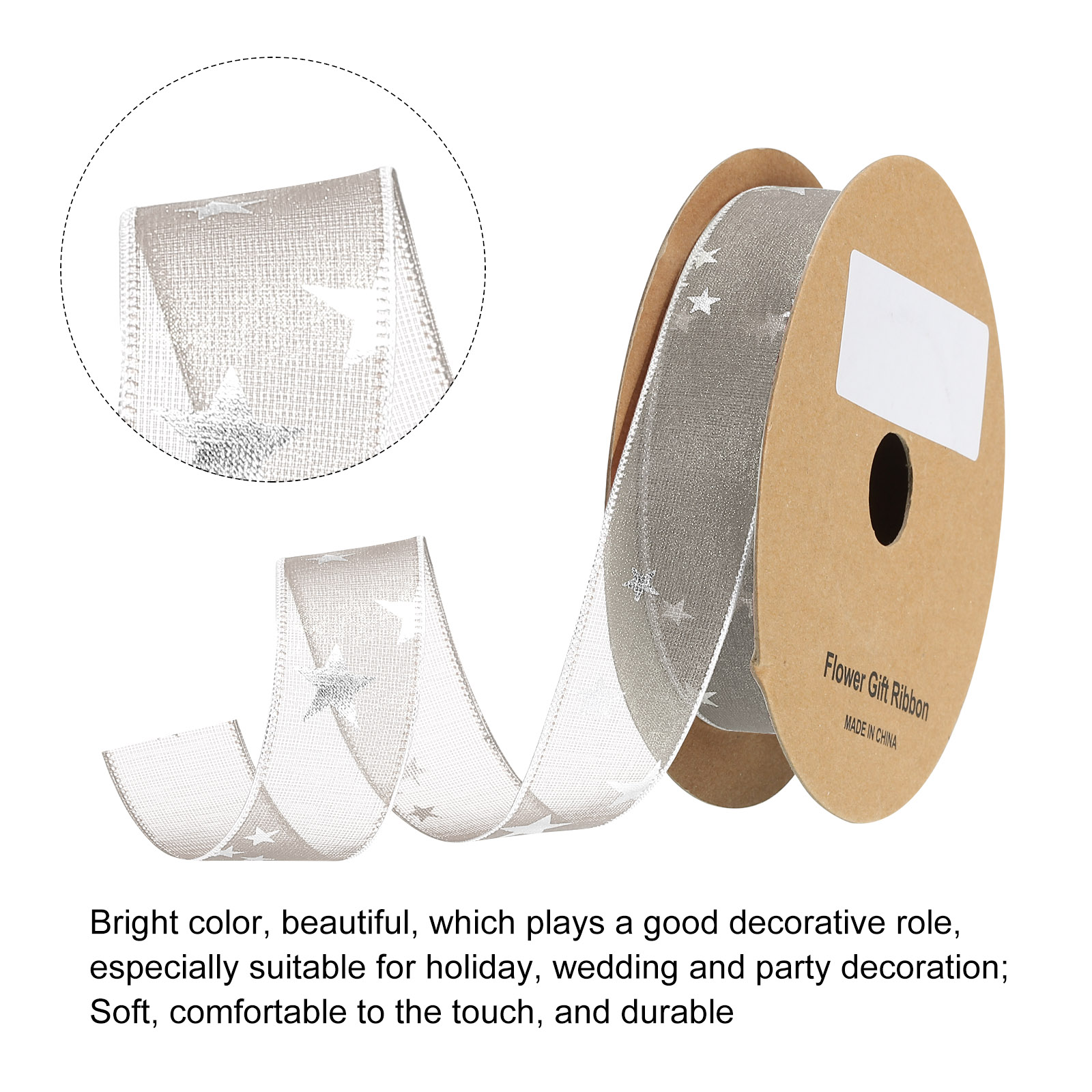 1 Inch 20 Yard Star Organza Sh - Organza Ribbon Spool review and price