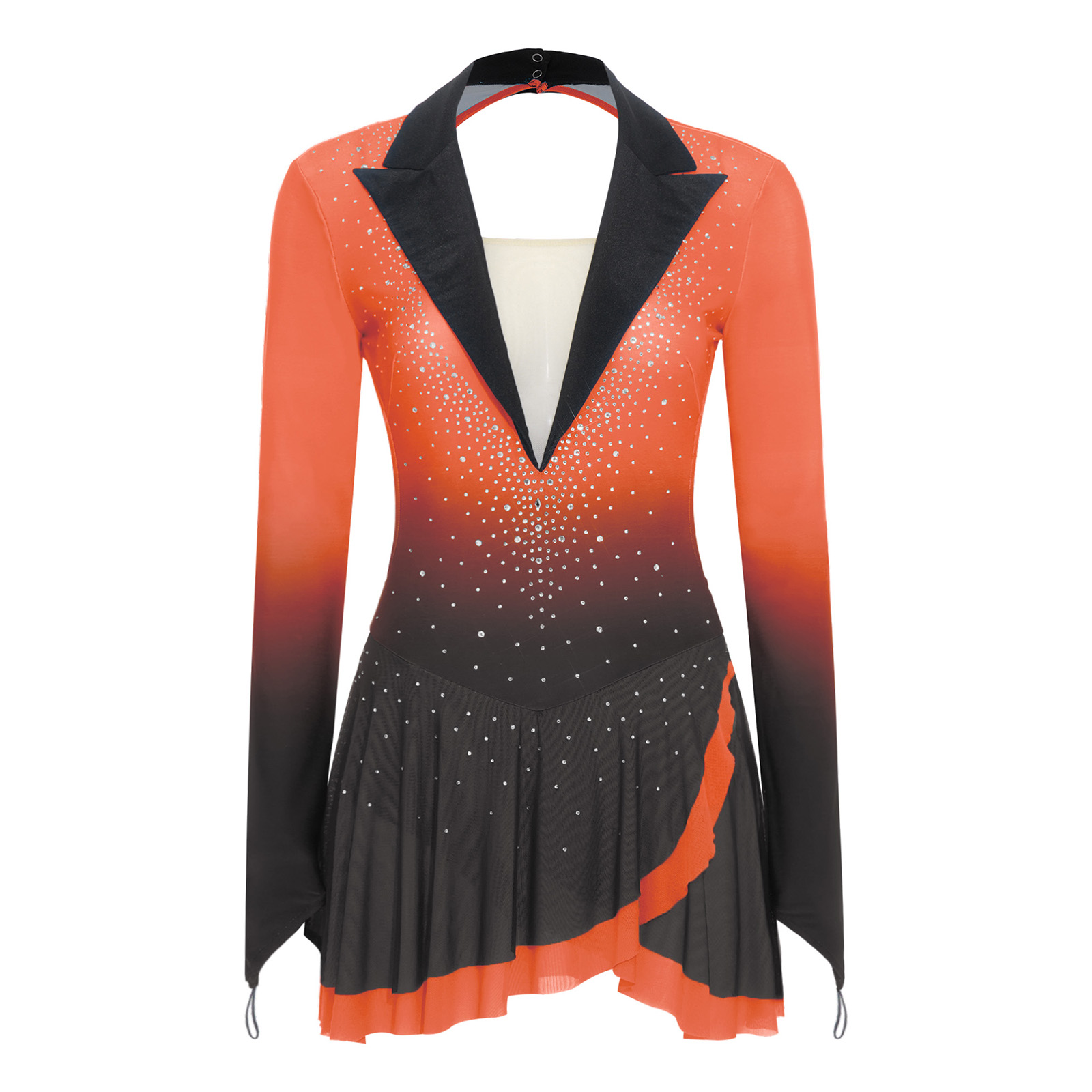 Womens Sheer Mesh Gymnastics B - Rhinestone Banding Trim review and price