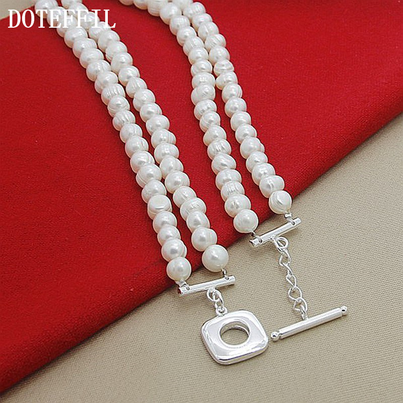 DOTEFFIL 8mm Double White Natu - Pearl Trim Chain review and price