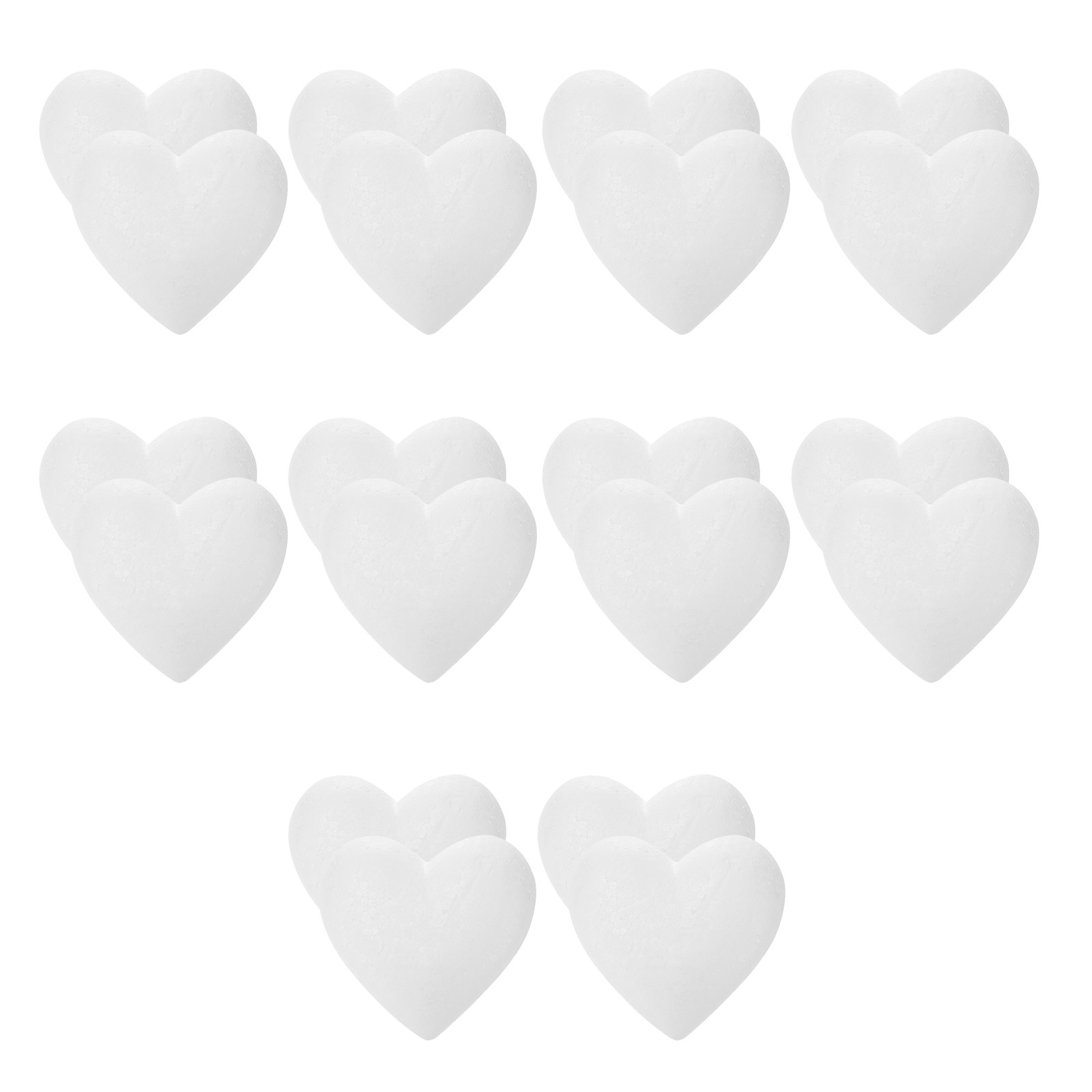 20Pcs Smooth Foam Heart Balls  - Craft Embellishments review and price
