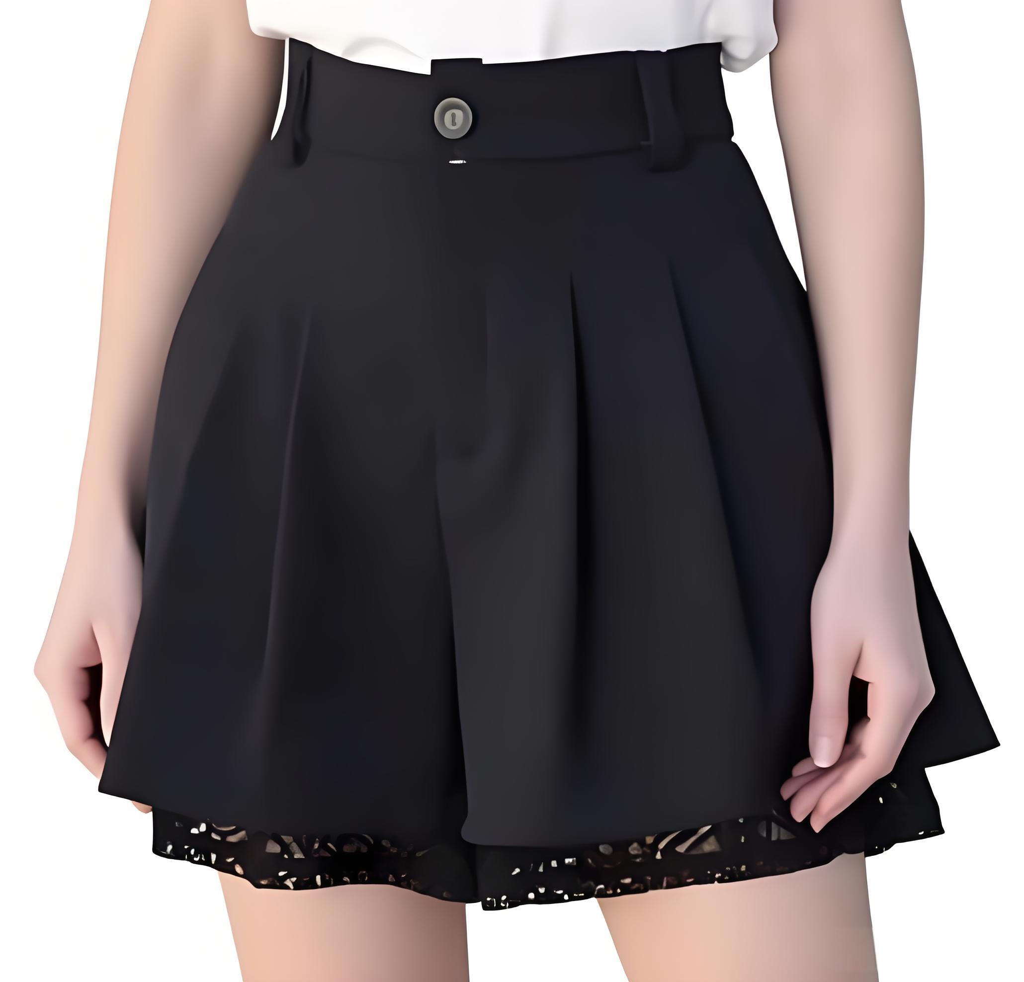Women Casual High Waist Tailor - Elastic Lace Trim review and price