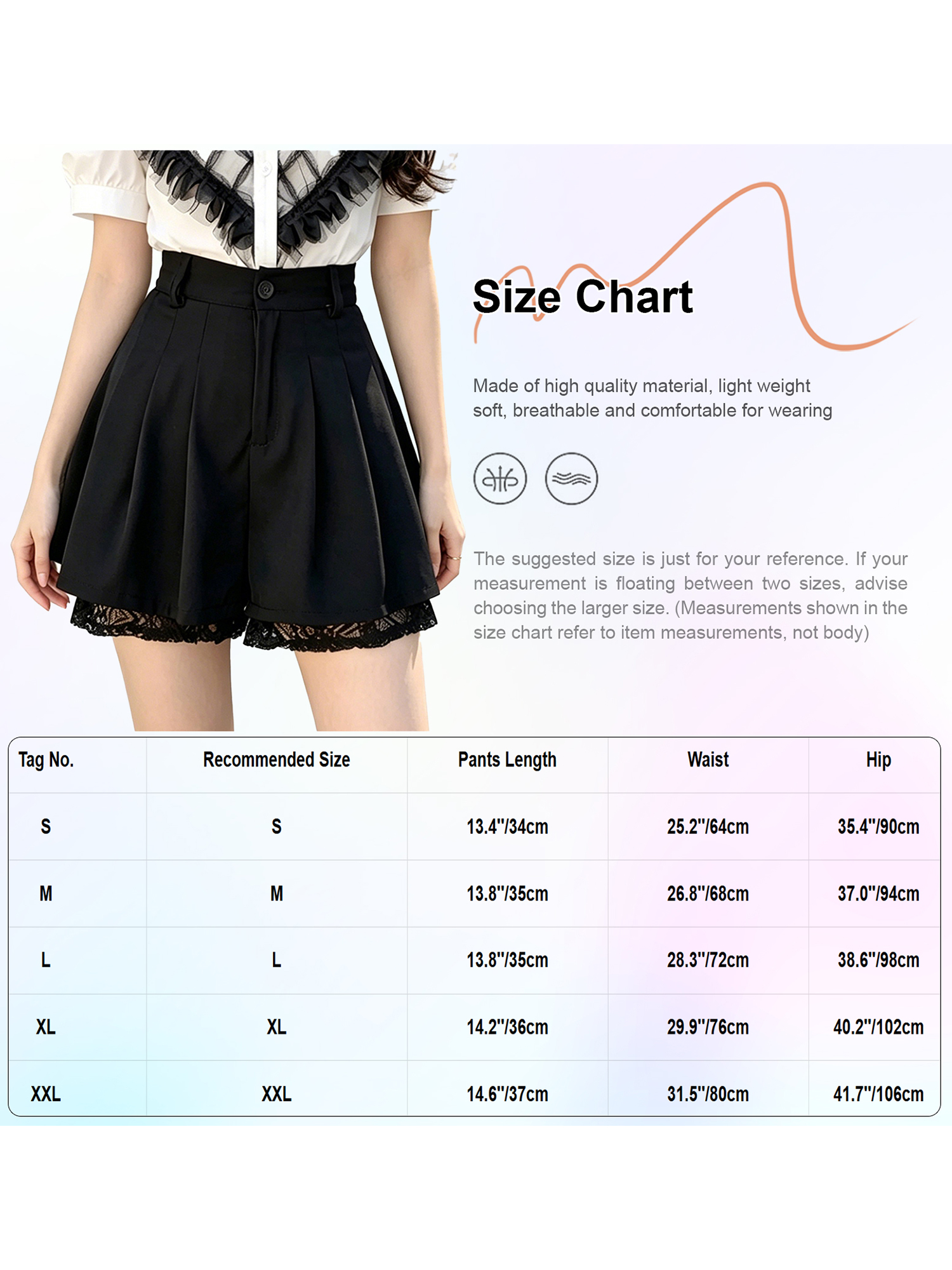 Women Casual High Waist Tailor - Elastic Lace Trim review and price