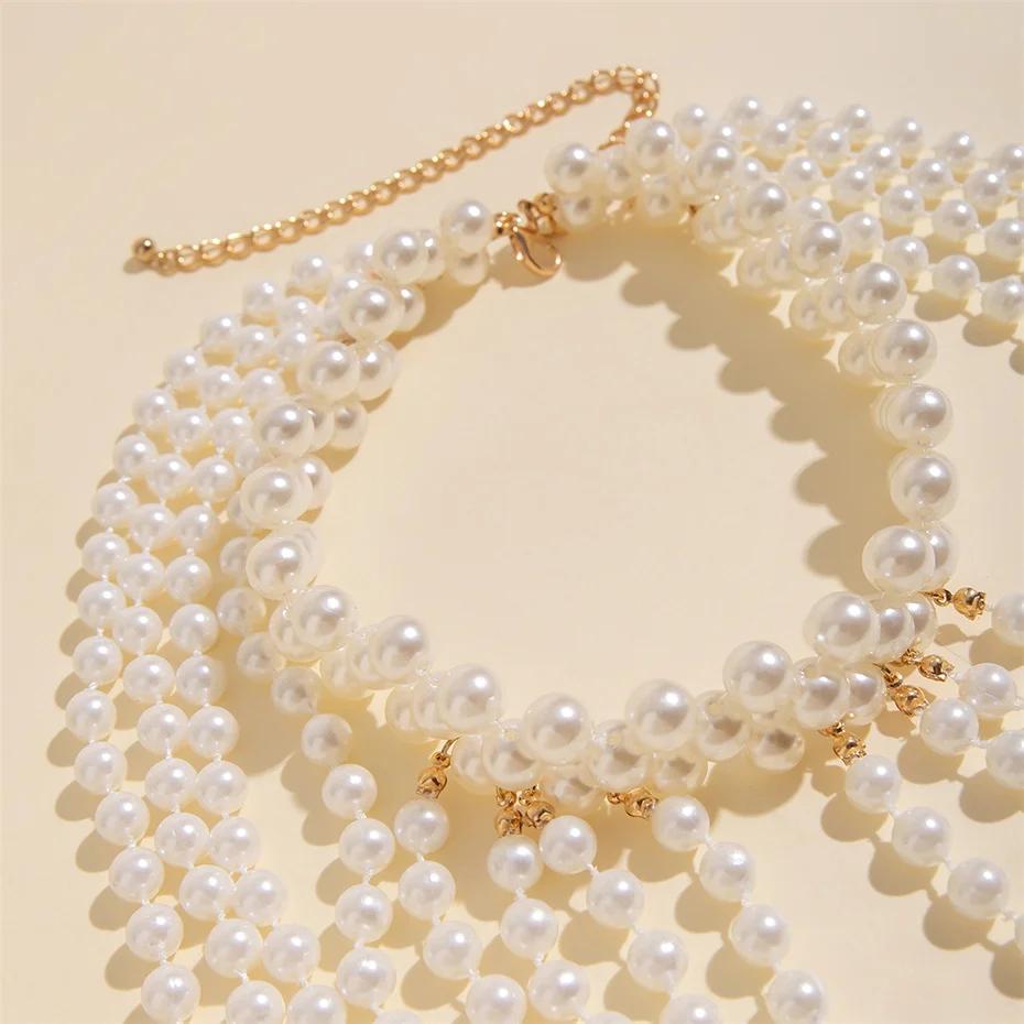 Bridal Tassel Imitation Pearl  - Pearl Trim Chain review and price