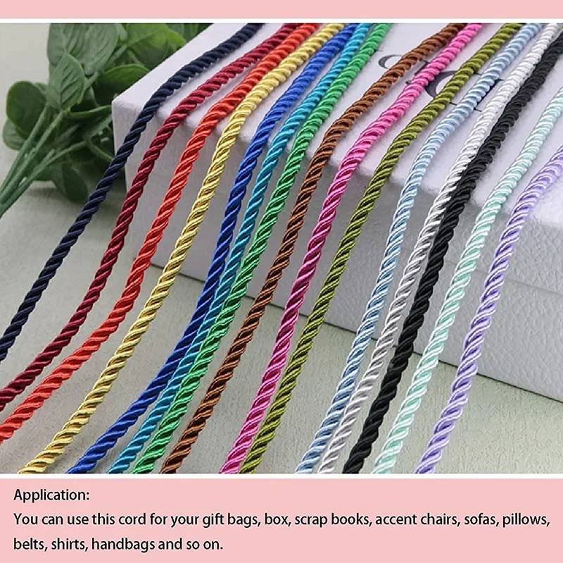 5/10M Silk Rope 3-Ply Braided  - Cord Trim Twisted review and price