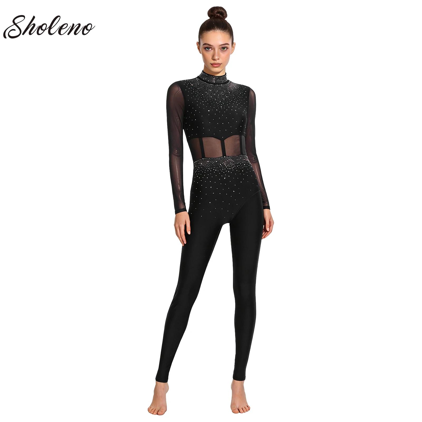Womens One Piece Jumpsuits Lon - Rhinestone Banding Trim review and price