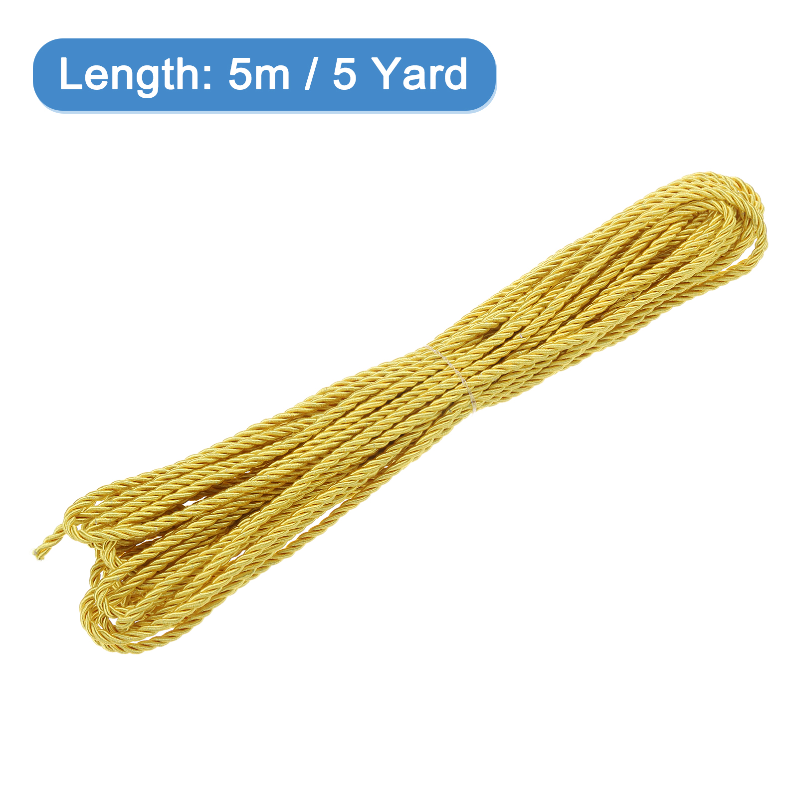 Uxcell 5 Yard 3mm Twisted Cord - Cord Trim Twisted review and price