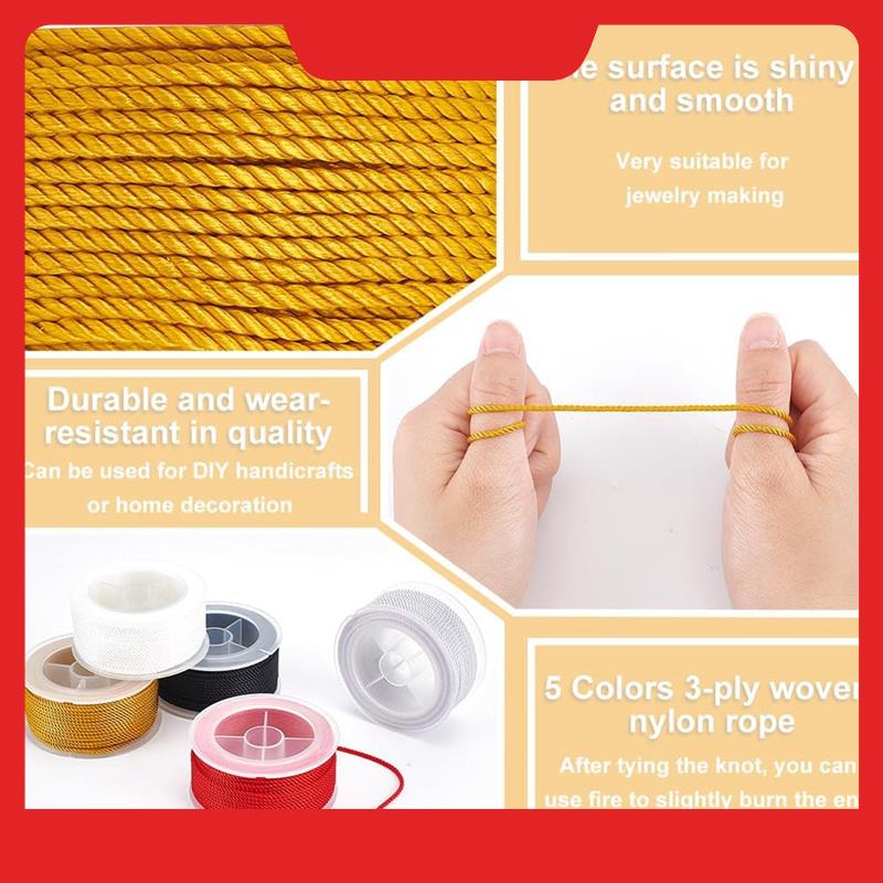 Twisted Nylon Cord 3-Ply Satin - Cord Trim Twisted review and price