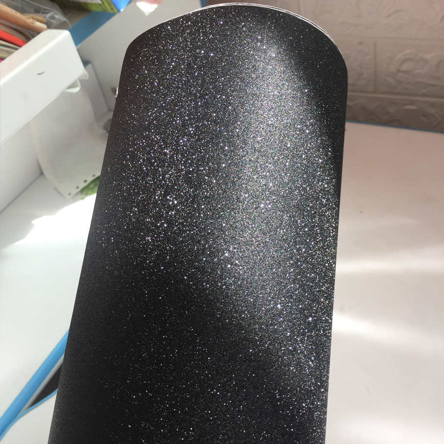 50CM*300CM black Glitter Diamo - Glitter Vinyl Roll review and price