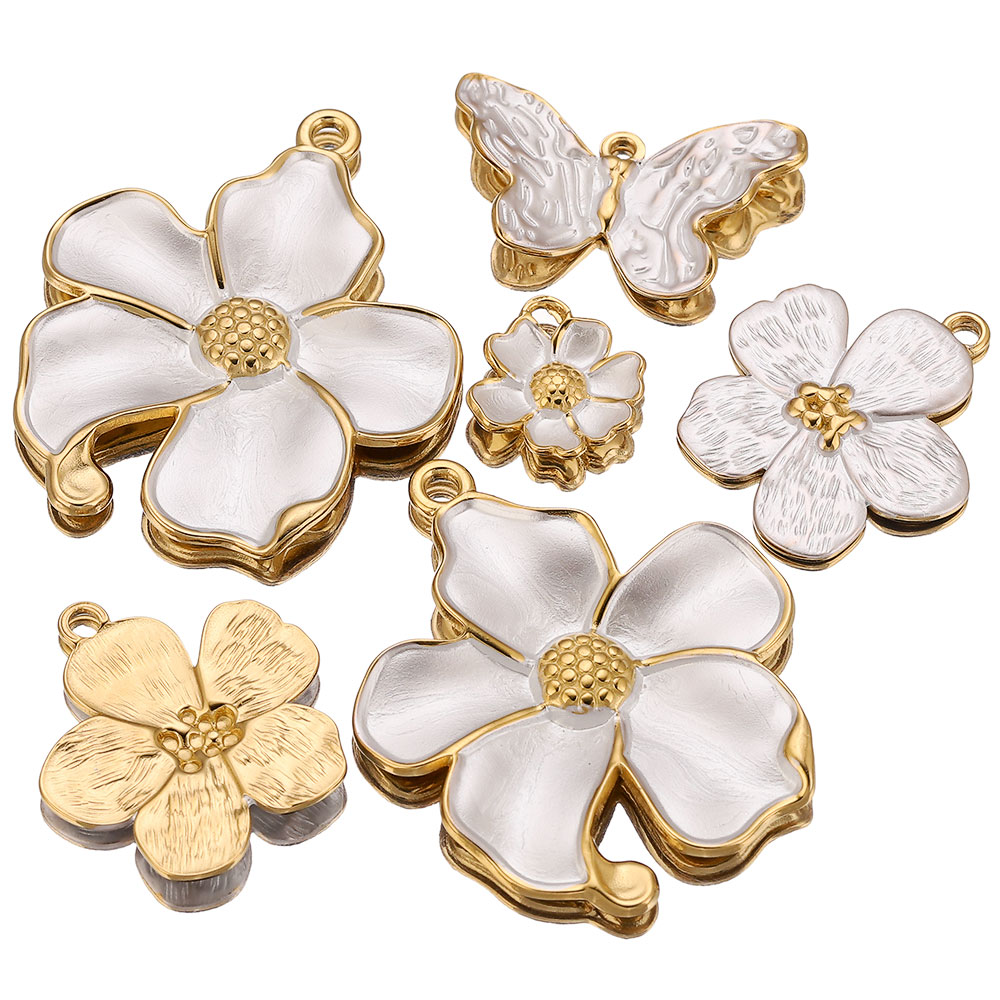 4PCS Stainless Steel White Cha - Embellishment Crafts review and price