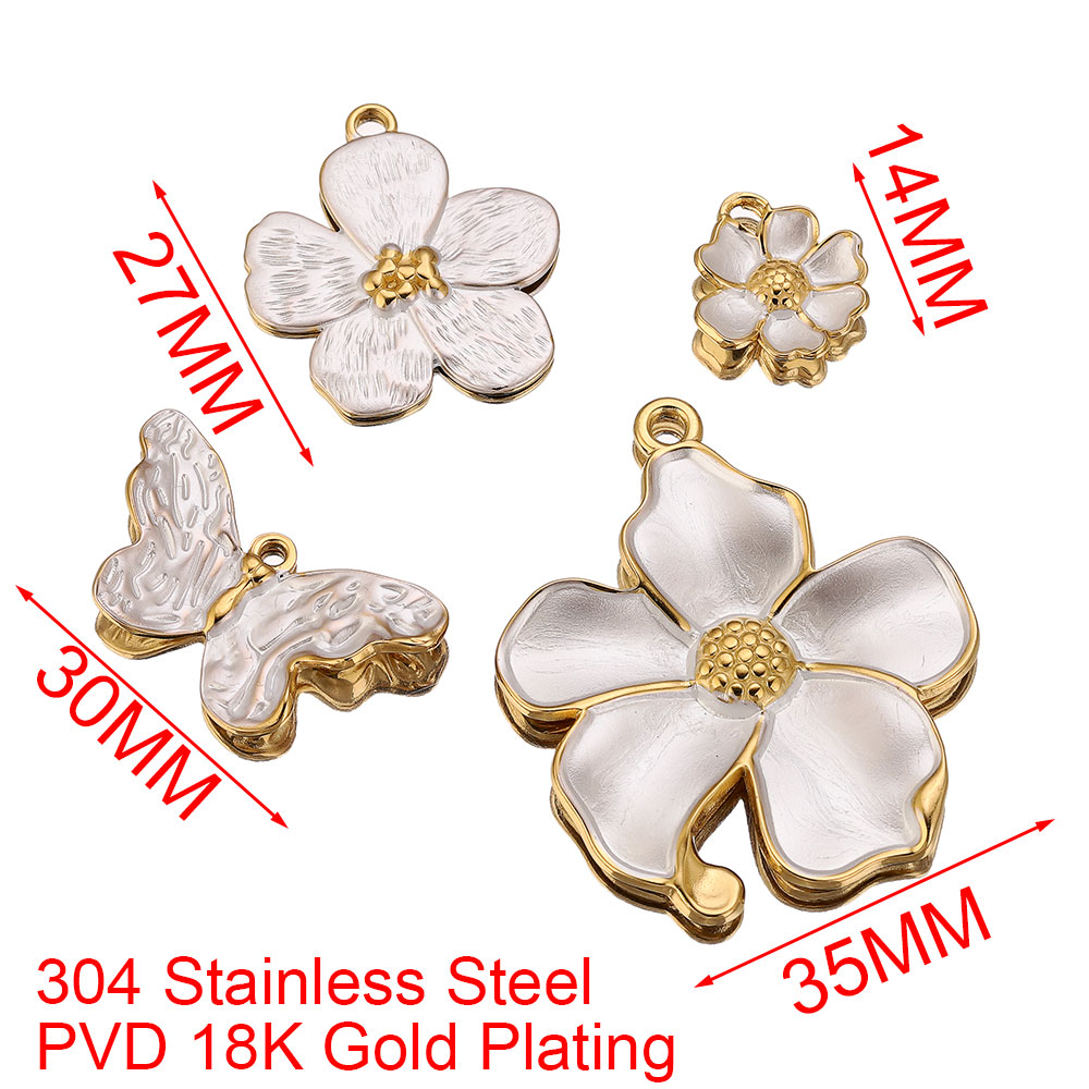4PCS Stainless Steel White Cha - Embellishment Crafts review and price